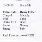 Flyer zur Party Bienstädter Warte 2000