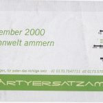 Flyer zur Party Alte Wohnwelt Ammern 2000