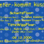 Flyer zur Party Altes Bauerngehöft Großneuhausen 2000