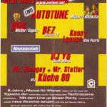 Flyer zur Party Centrum Erfurt 2001