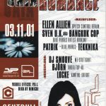 Flyer zur Party Centrum Erfurt 2001
