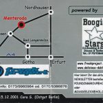 Flyer zur Party Menteroda 2001