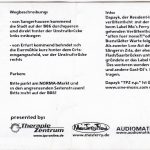 Flyer zur Party Alte Eiermühle Artern 2002