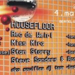 Flyer zur Party Beatklinik Menteroda 2002