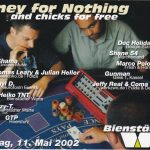 Flyer zur Party Bienstädter Warte 2002