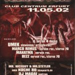 Flyer zur Party Centrum Erfurt 2002