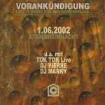Flyer zur Party Centrum Erfurt 2002