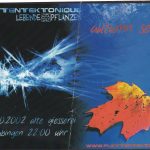 Flyer zur Party Alte Gießerei Leubingen 2002