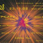 Flyer zur Party Alte Panzerhalle Naumburg 2002