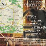 Flyer zur Party Alte Gießerei Leubingen 2002