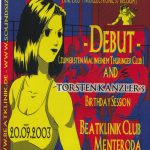 Flyer zur Party Beatklinik Menteroda 2003