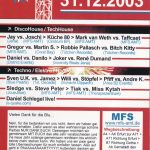 Flyer zur Party Bienstädter Warte 2003