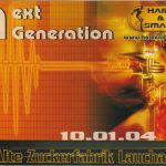 Flyer zur Party Alte Zuckerfabrik Laucha 2004