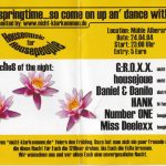 Flyer zur Party Alte Mühle Albersroda 2004