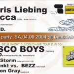 Flyer zur Party Beatklinik Menteroda 2004