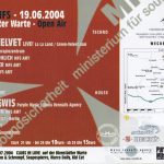 Flyer zur Party Bienstädter Warte 2004