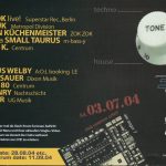 Flyer zur Party Centrum Erfurt 2004