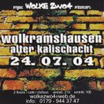 Flyer zur Party Alter Kalischacht Wolkramshausen 2004