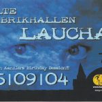 Flyer zur Party Alte Zuckerfabrik Laucha 2004