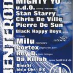 Flyer zur Party Beatklinik Menteroda 2004