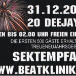 Flyer zur Party Beatklinik Menteroda 2004