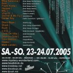 Flyer zur Party Beatklinik Menteroda 2005