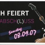Flyer zur Party Altes KFL Gelände Döbernitz 2007