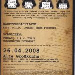 Flyer zur Party Alte Großküche Grimma 2008