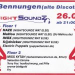 Flyer zur Party Alte Discothek Bennungen