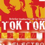 Flyer zur Party Blauer Salon Dresden 2004