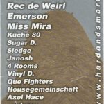 Flyer zur Party Burg Bornstedt 2005