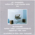 Flyer zur Party Kantine Erfurt 2000