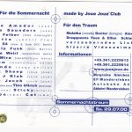 Flyer zur Party Burg Gleichen 2000
