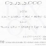 Flyer zur Party Kantine Erfurt 2000