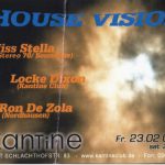 Flyer zur Party Kantine Erfurt 2001