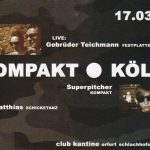 Flyer zur Party Kantine Erfurt 2001