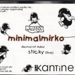 Flyer zur Party Kantine Erfurt 2001