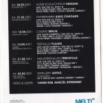 Flyer zur Party Industriehallen Ferropolis 2001