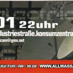 Flyer zur Party Konsumzentrale Leipzig 2001