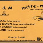 Flyer zur Party Kantine Erfurt 2001