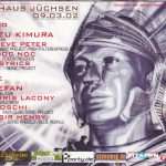 Flyer zur Party Kulthaus Jüchsen 2002
