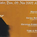 Flyer zur Party Krayenburg Tiefenort 2002
