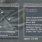 Flyer zur Party KFM Kraftfuttermischwerk Hadmersleben 2002