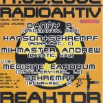 Flyer zur Party Reaktor Merseburg 2002
