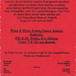 Flyer zur Party Haus der Vereine Schwarza 2003