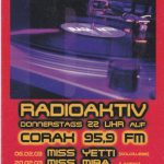 Flyer zur Party Reaktor Merseburg 2003