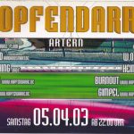 Flyer zur Party Hopfendarre Artern 2003