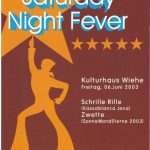 Flyer zur Party Kulturhaus Wiehe 2003