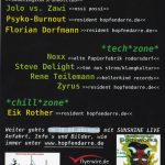 Flyer zur Party Hopfendarre Artern 2004