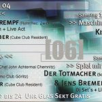 Flyer zur Party Cube Club Apolda 2004